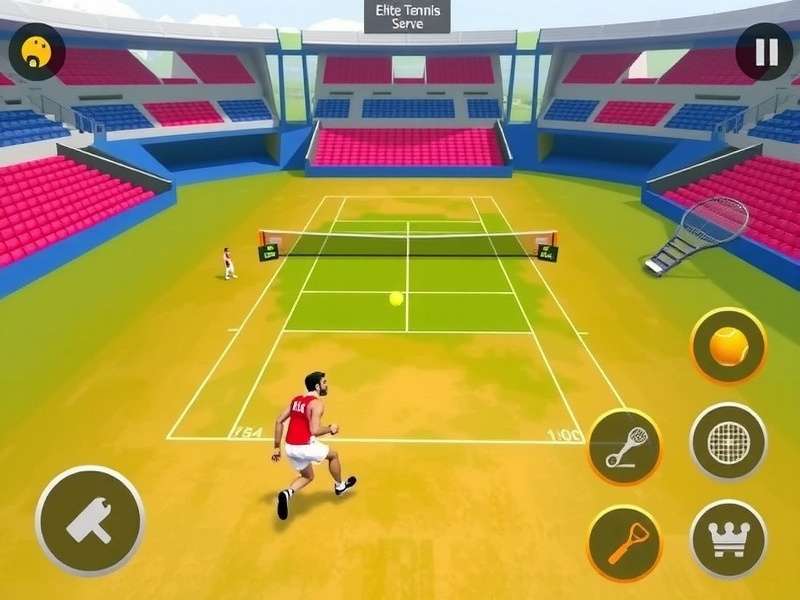 Elite Tennis Serve Indian Stadium